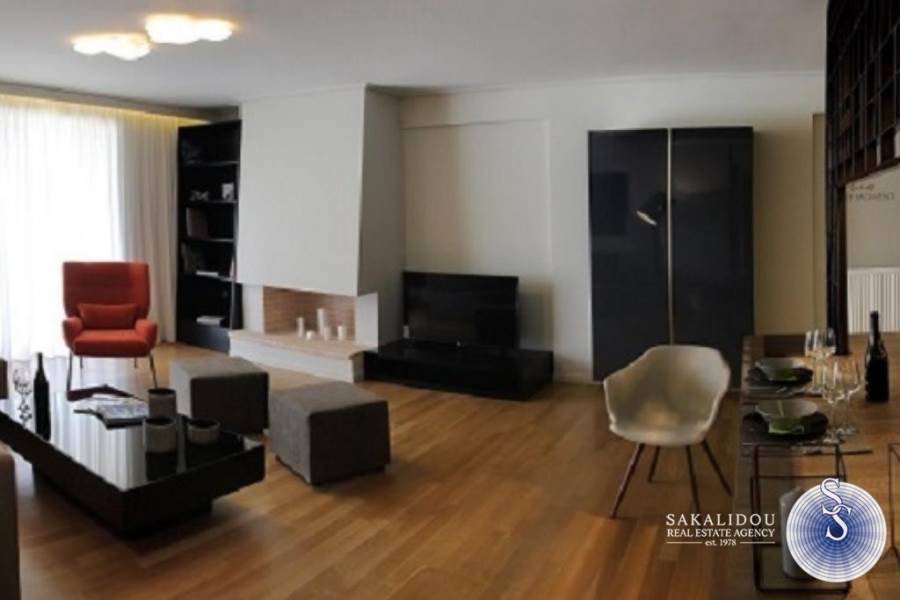 Elliniko, newly built 2nd floor apartment minimal design, fully furnished 